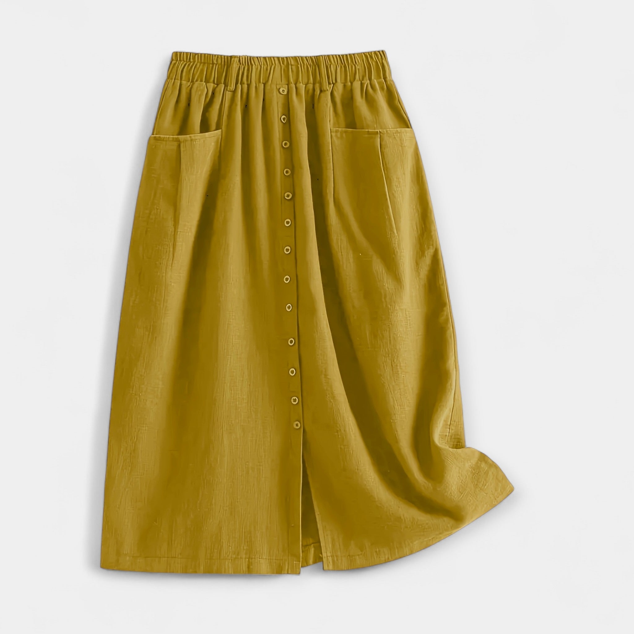 Vintage Print Midi Skirt