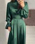 ItalianFrost - Satin Maxi Dress