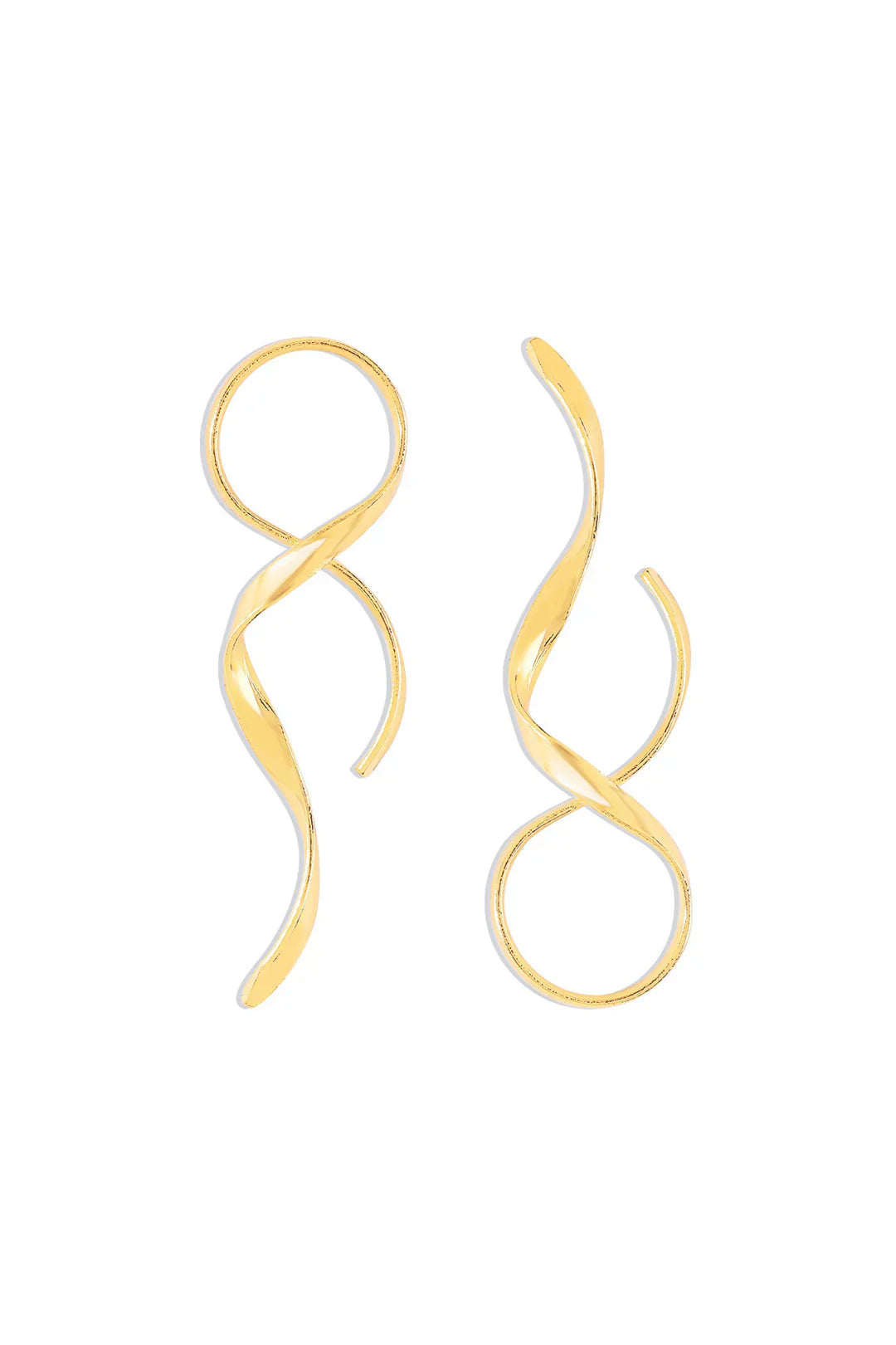Fiora Sleek Spiral Earrings