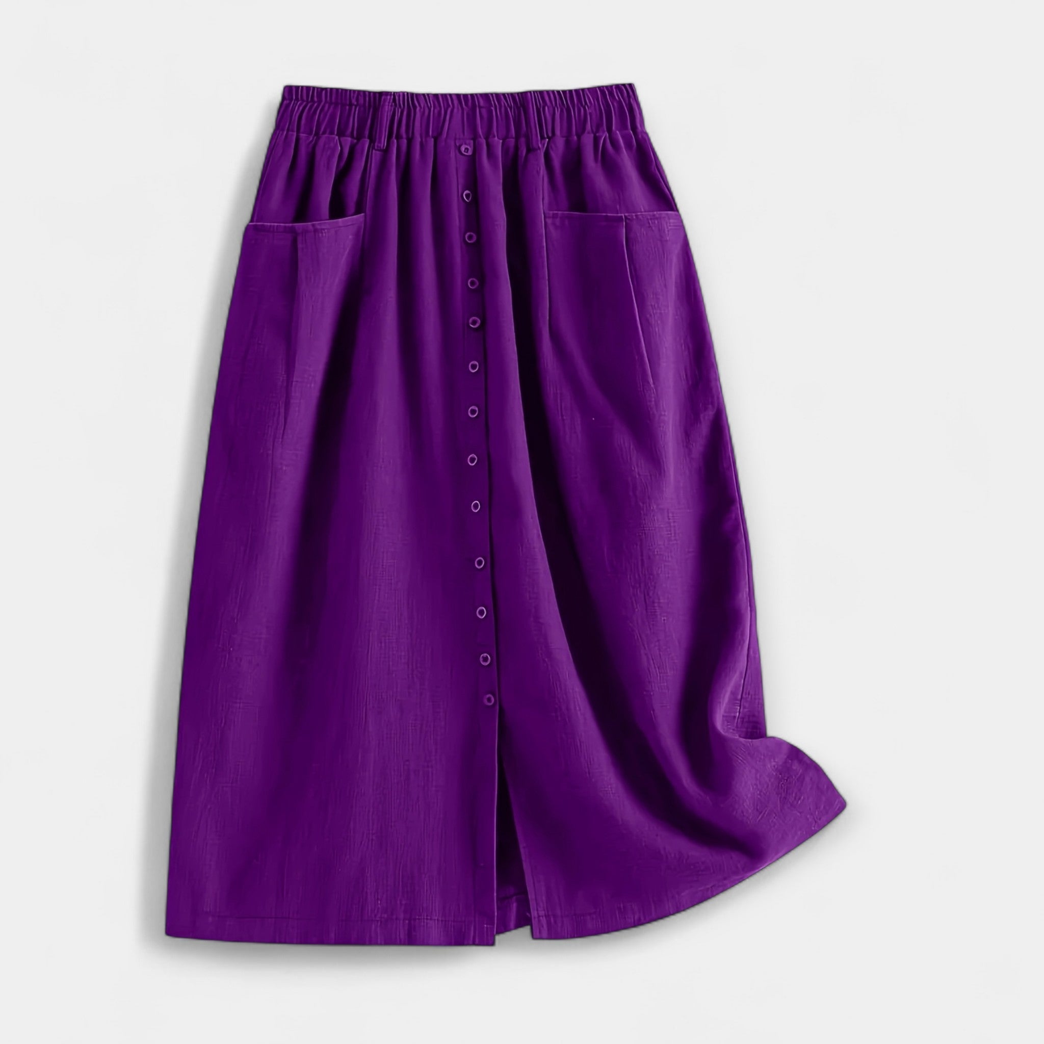 Vintage Print Midi Skirt