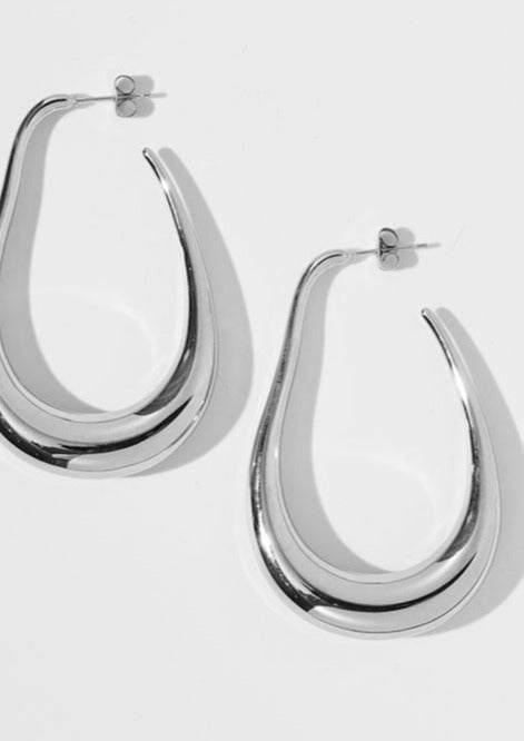 Avery Drop Hoop Earrings
