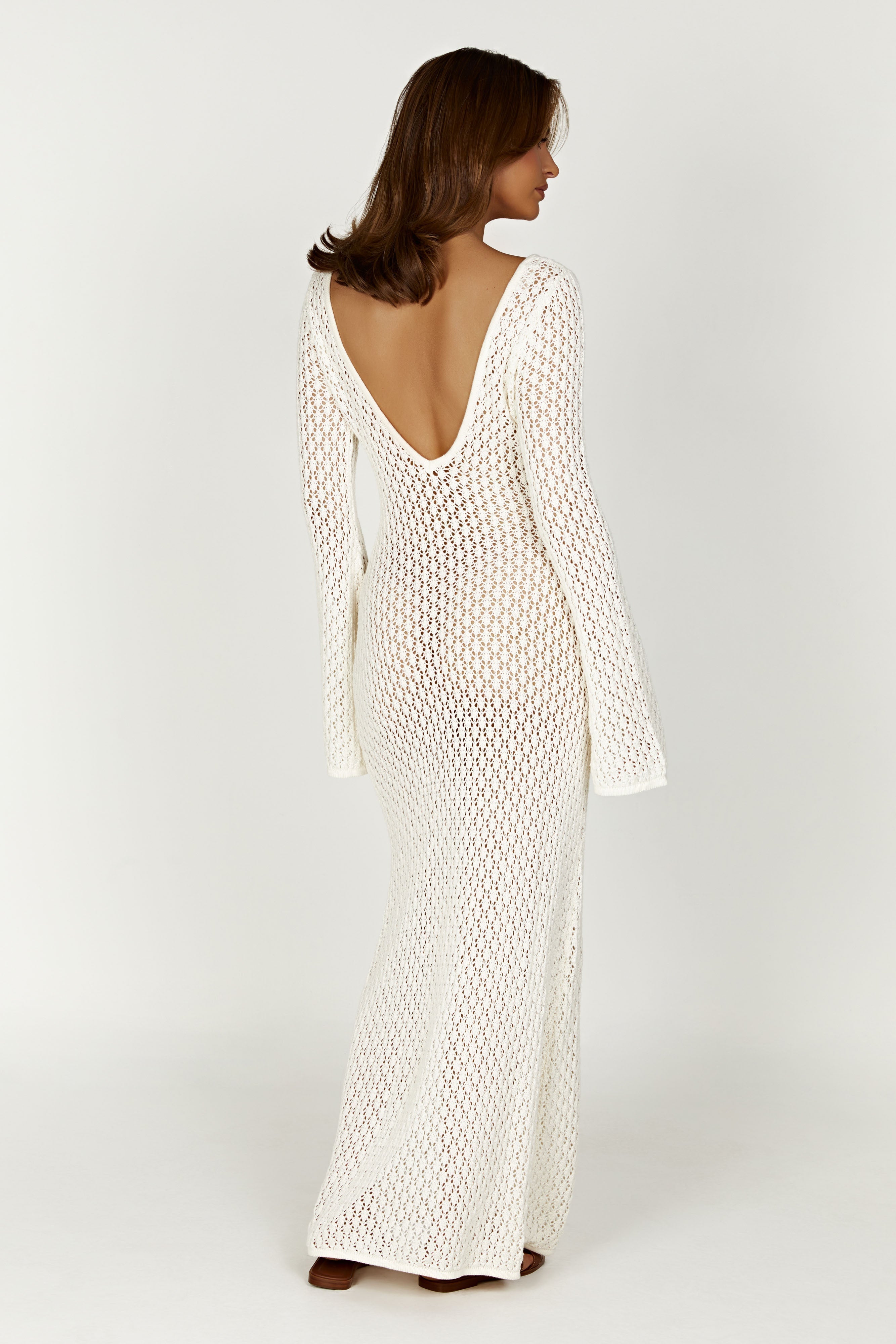 Claire - Elegant White Maxi Dress