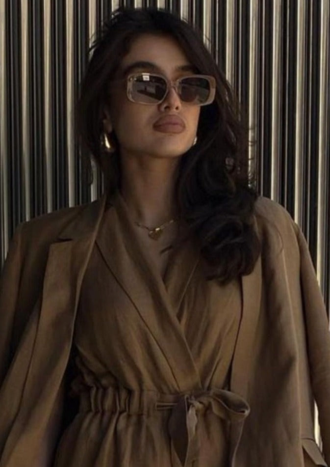 Blair Square-Round Frame Sunglasses