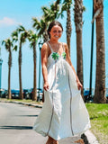 Sally  - Palm Oasis Maxi Dress