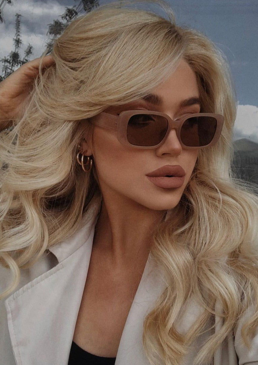 Blair Square-Round Frame Sunglasses