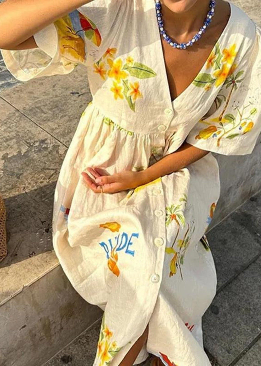Chyna  Mediterranean Maxi Dress