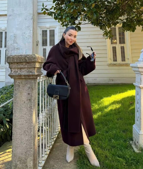 Bordeaux Wrap Coat