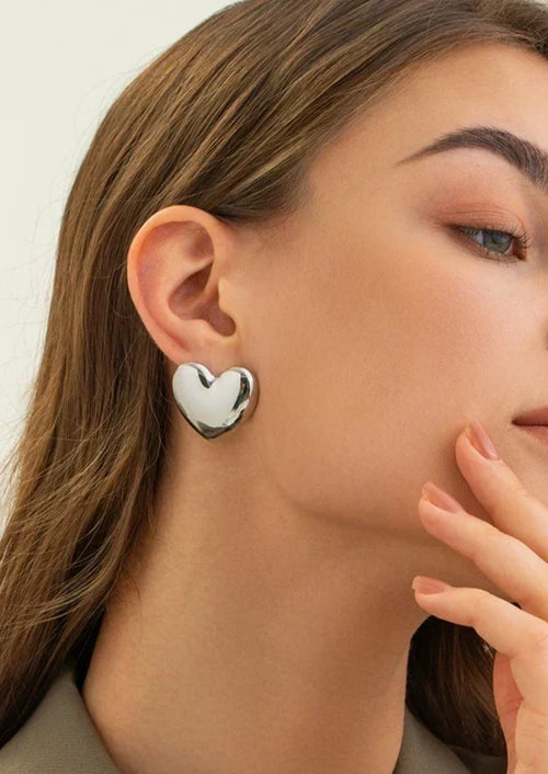 Althea Heart-Shaped Studs