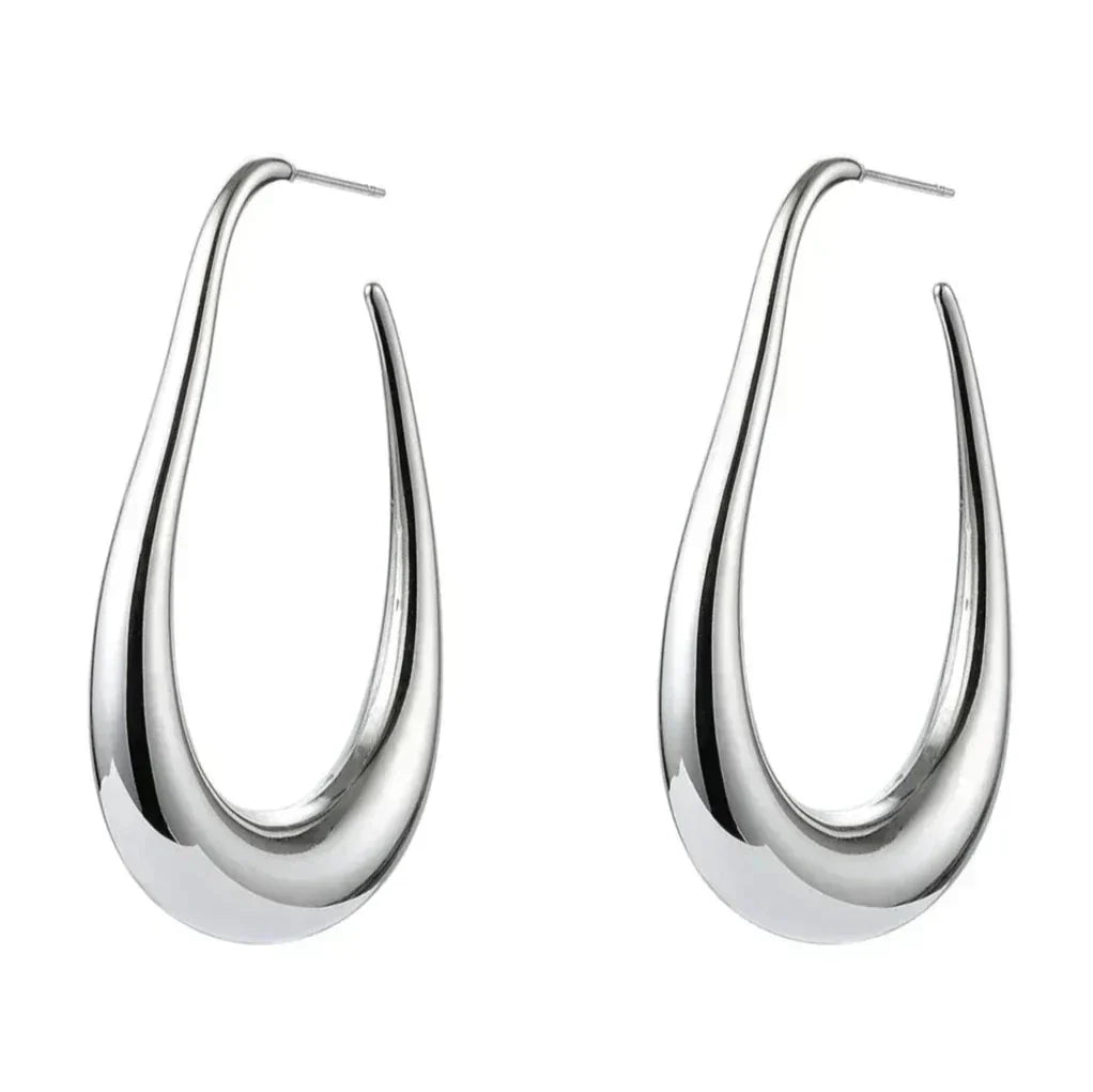 Avery Drop Hoop Earrings