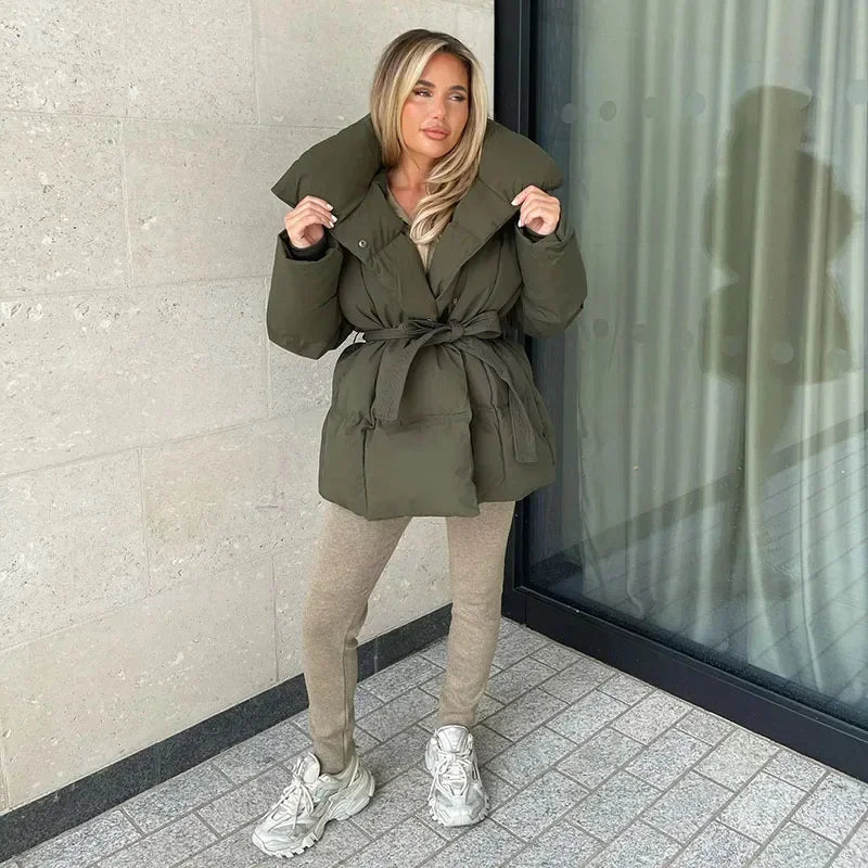 Julianna - Belted Luxe Puffer Jacket