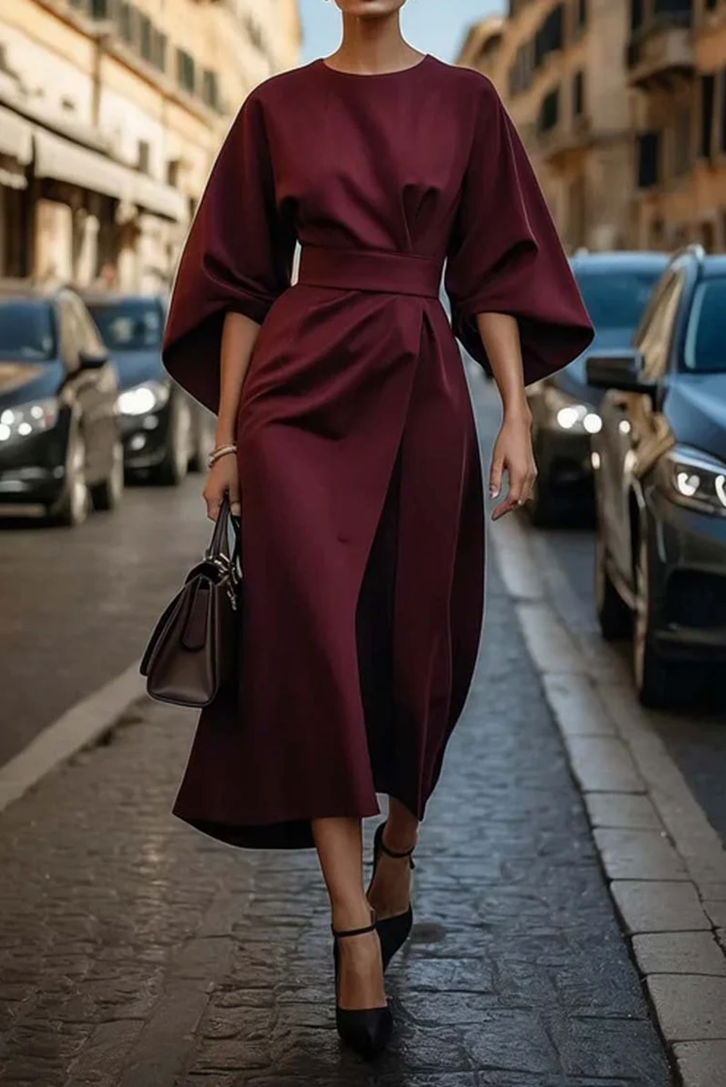 Aria - Elegant Midi Dress