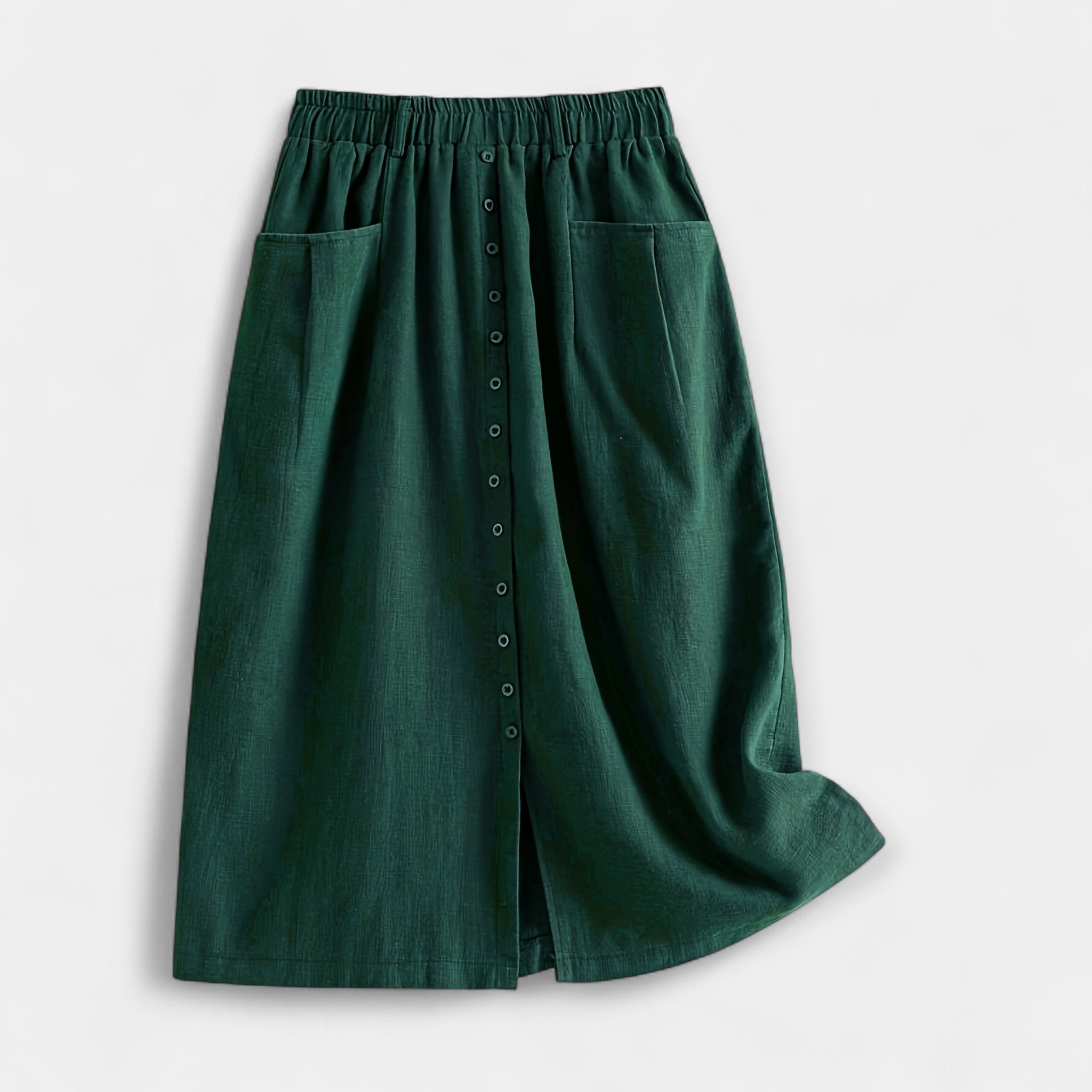 Vintage Print Midi Skirt