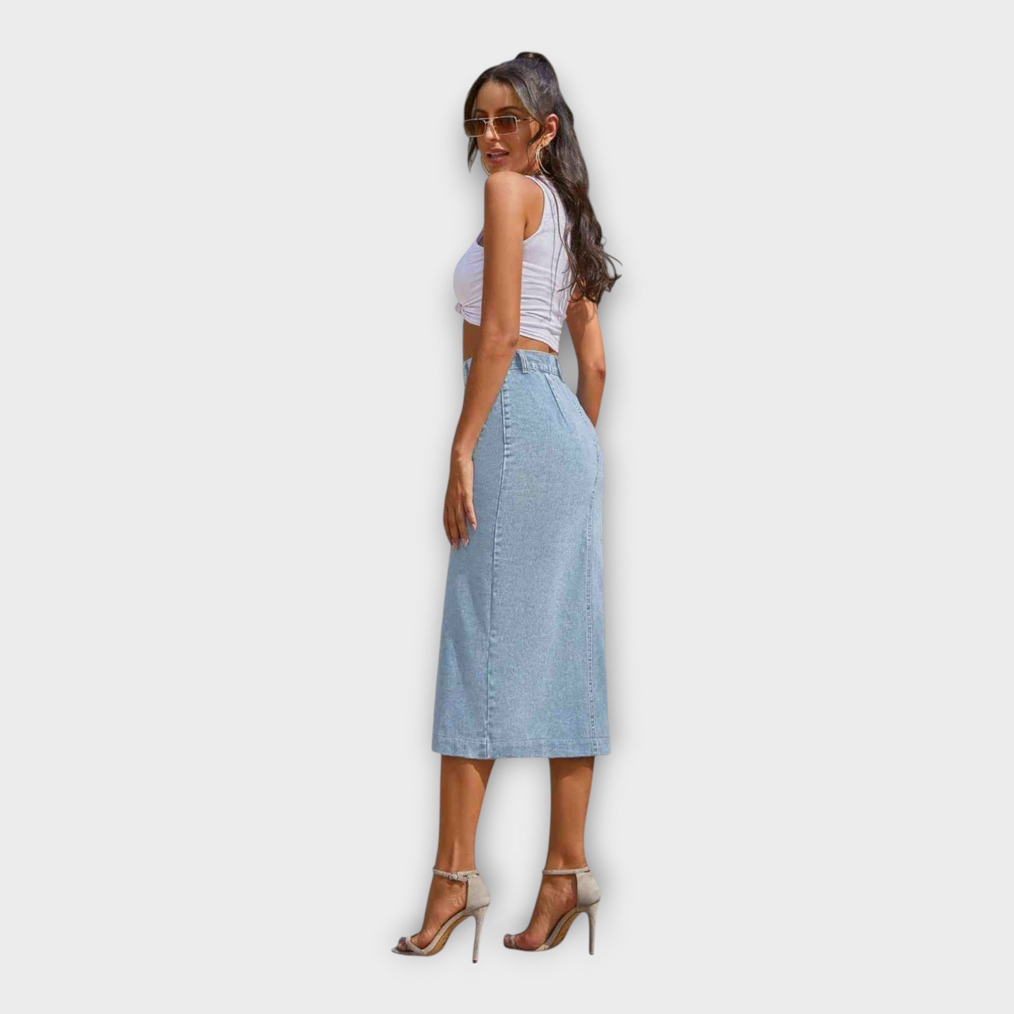 Maxi Skirt with Buttons