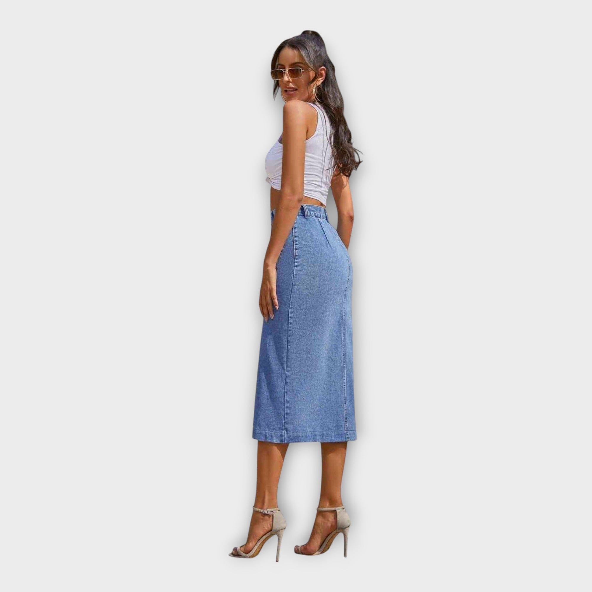 Maxi Skirt with Buttons